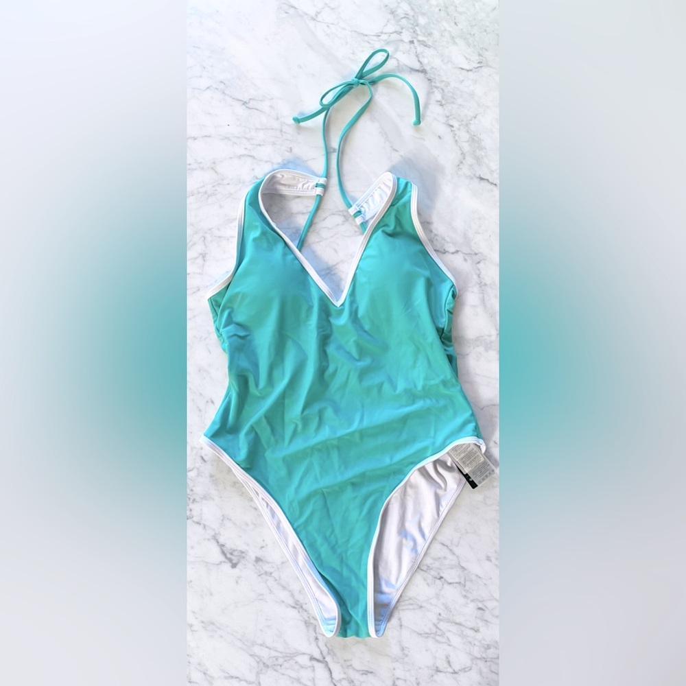 RELLECIGA Teal One Piece Swim Suit